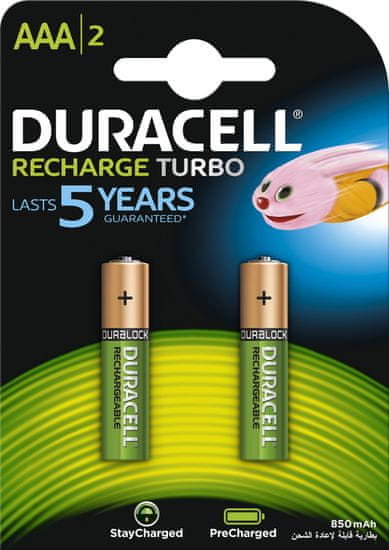 Duracell prednapolnjena polnilna baterija 800 mAh AAA K2