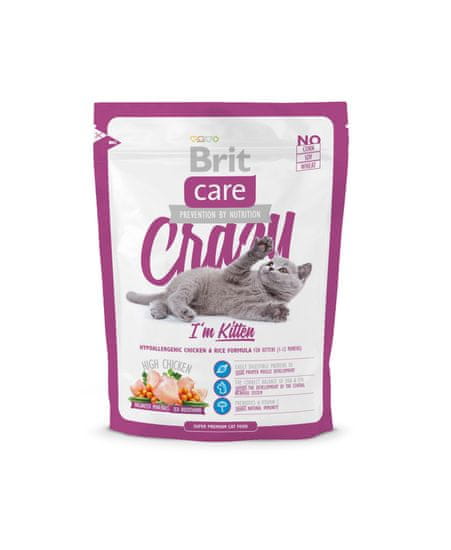 Brit Care Cat Crazy I´m Kitten hrana za mlade mucke 400g
