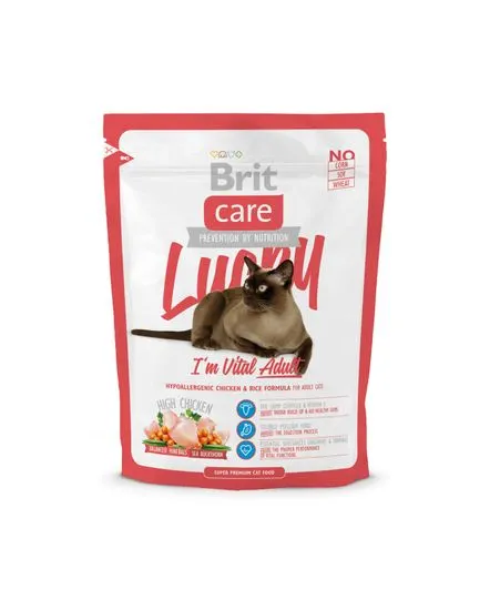 Brit Care Cat Lucky I´m Vital Adult hrana za odrasle mačke 400g