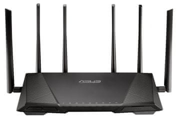 ASUS brezžični usmerjevalnik RT-AC3200 Gigabit Tri-Band, 02.11ac/a/g/b/n, 3200Mbps