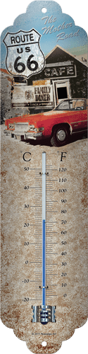 Postershop termometer Route 66 (avto)