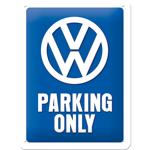 Postershop okrasna tabla VW Parking Only 15 x 20 cm
