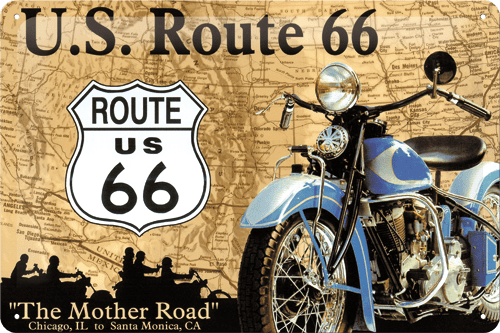 Postershop okrasna tabla U.S. Route 66 20 x 30 cm