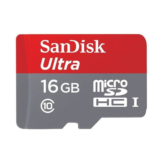 SanDisk pomnilniška kartica Ultra Micro SDHC 16GB 80MB/s Class 10 UHS-I + adapter