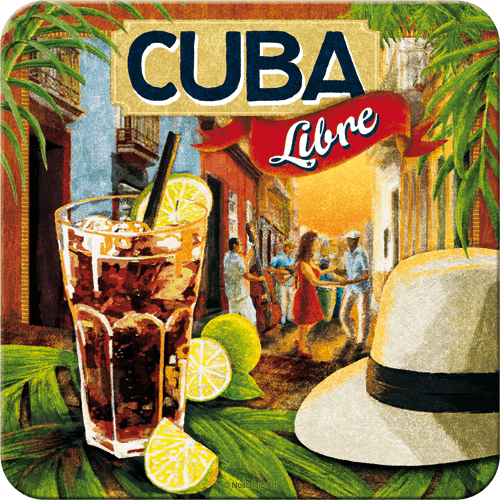 Postershop set podstavkov Cuba Libre, 5 kos