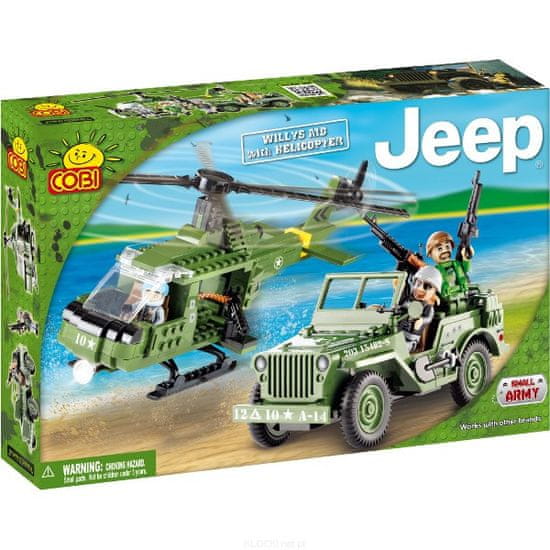 Cobi kocke Jeep Willys MB with Helicopter