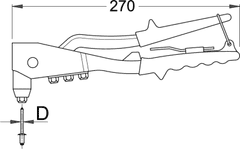 Unior klešče za kovičenje - 1300/6 (615454)