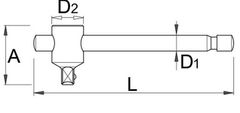 Unior garnitura nasadnih ključev 3/4" v kovinski kaseti - 197MB2 (600954)