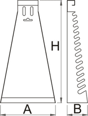 Unior garnitura kratkih viličasto obročnih ključev na kovinskem stojalu - 125/1MS (605539)