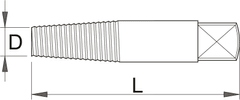 Unior garnitura odvijačev vijakov, levih - 778/4PB (616820)