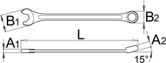 Unior garnitura viličasto obročnih ključev IBEX v kartonu - 129/1CS (611775)