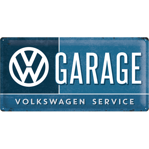 Postershop okrasna tabla VW Garage 25 x 50 cm