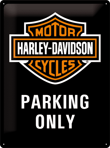 Postershop okrasna tabla Harley-Davidson Parking Only 30 x 40 cm