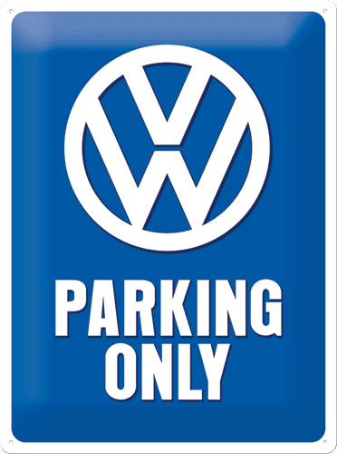 Postershop Kovinska tabla 30x40 cm Volkswagen Parking Only