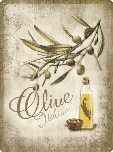 Postershop okrasna tabla Olive Italiane 30 x 40 cm