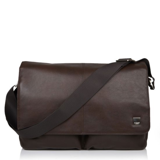 knomo torba Kobe Soft Messenger 15", rjava
