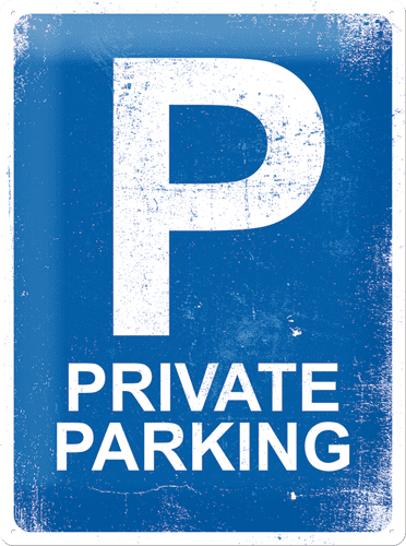 Postershop Kovinska tabla 30x40 cm Private Parking