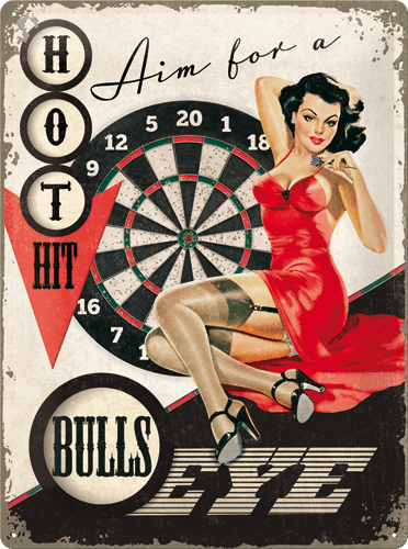 Postershop okrasna tabla Bullseye 30 x 40 cm