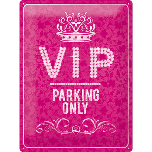 Postershop Kovinska tabla 30x40 cm VIP Pink Parking