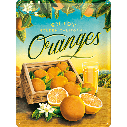 Postershop okrasna tabla Oranges 30 x 40 cm