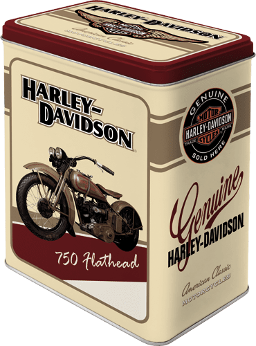 Postershop Retro pločevinasta škatla L Harley Davidson 10 x 14 x 20cm