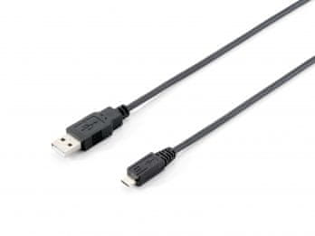 Equip USB 2.0 kabel A/M -> Micro B/M 1.0m
