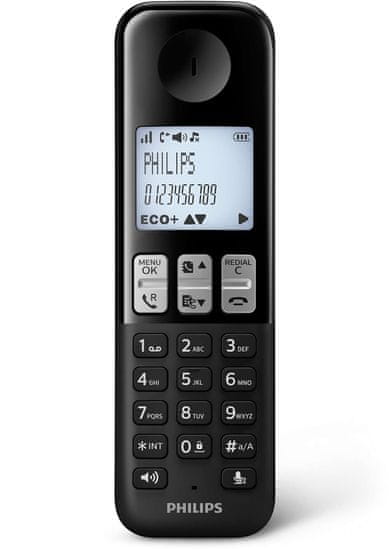 Philips brezžični DECT telefon z odzivnikom, D235
