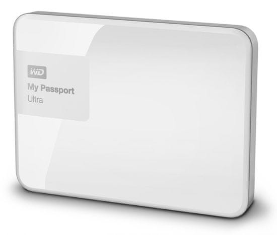 Western Digital zunanji disk My Passport Ultra 1TB USB 3.0, bel (WDBGPU0010BWT)