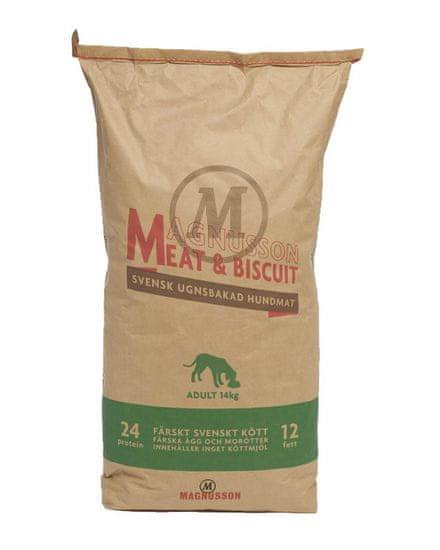 Magnusson hrana za odrasle pse Meat&Biscuit , 14 kg - odprta embalaža