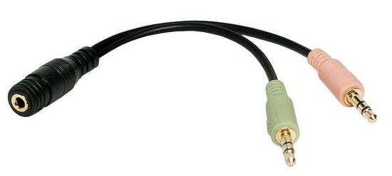 LogiLink avdio kabel 3,5 mm jack, Ž-M, 0,15 m