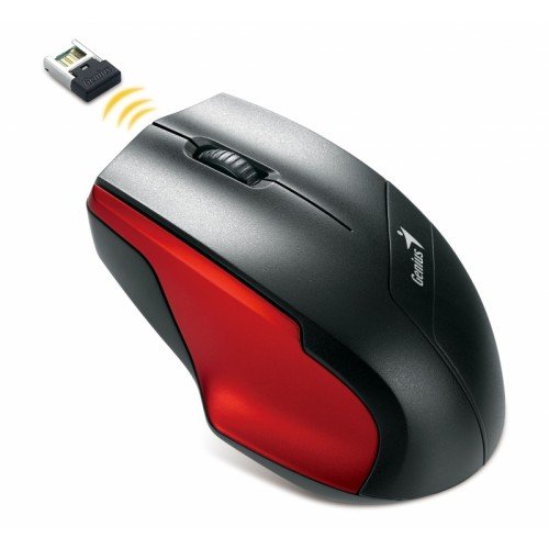 Genius brezžična optična miška NS-6015, rdeča