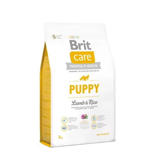 Brit hrana za pasje mladičke Care, jagnjetina, 3 kg - odprta embalaža