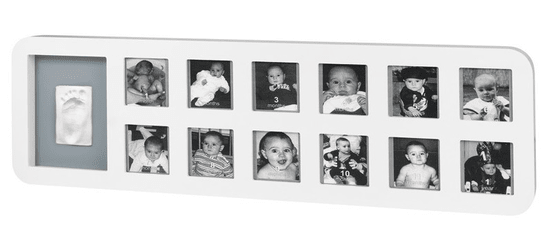 BabyArt moje prvo leto, fotografije in odtis, bel - odprta embalaža