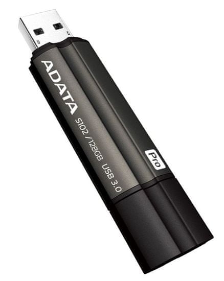 A-Data spominski ključek PRO 128GB USB 3.0, siv (S102)