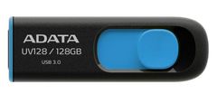 A-Data UV128 USB ključ, 128 GB, črn/moder