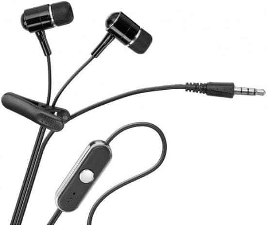 Goobay Ušesne slušalke z mikrofonom Basic, črne