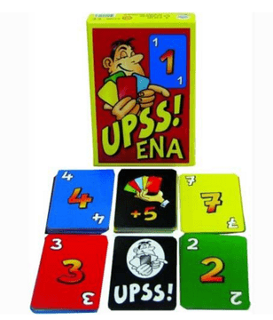 Kocka igra s kartami Ups! Ena