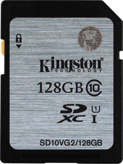 Kingston spominska kartica 128GB SDXC CL10 UHS-I, 45MB/s