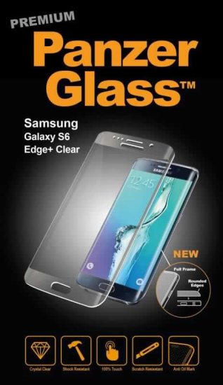 PanzerGlass zaščitno steklo za Galaxy S6 Edge+, clear