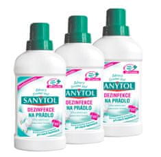 SANYTOL razkužilo za perilo, 3 x 500 ml