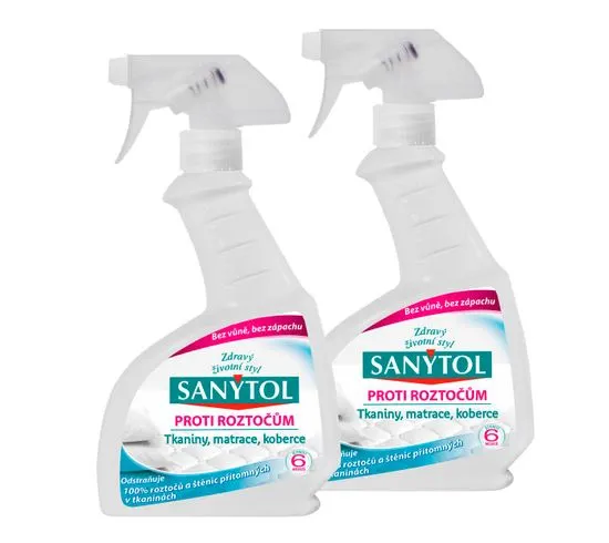 SANYTOL sanytol-sprej proti pršicam 300 ml, 2 kosa - odprta embalaža