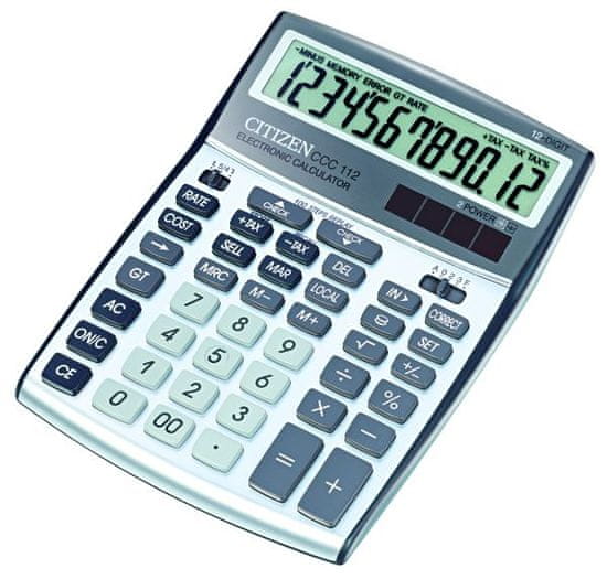 Citizen kalkulator CCC-112WB, srebrn