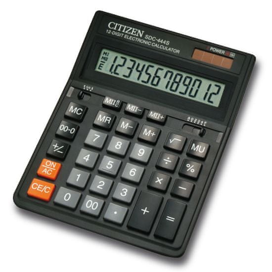 Citizen kalkulator SDC-444S, črn
