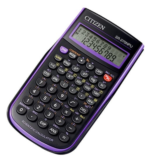 Citizen kalkulator SR-270NPU, vijoličen