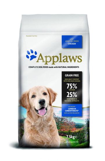 Applaws hrana za odrasle pse vseh pasem Light, piščanec, 7,5 kg