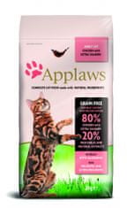 Applaws hrana za odrasle mačke, piščanec in losos, 2 kg