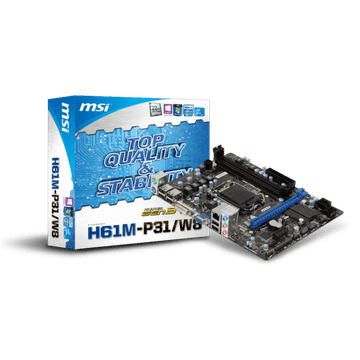 MSI matična plošča H61M-P31/W8, 1155, mATX
