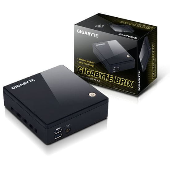 Gigabyte barebone mini računalnik Brix GB-BXi3-5010 i3-5010U, črn