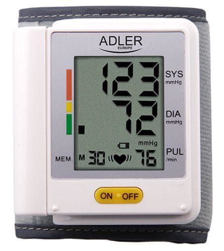 Adler zapestni merilnik krvnega tlaka AD 8411