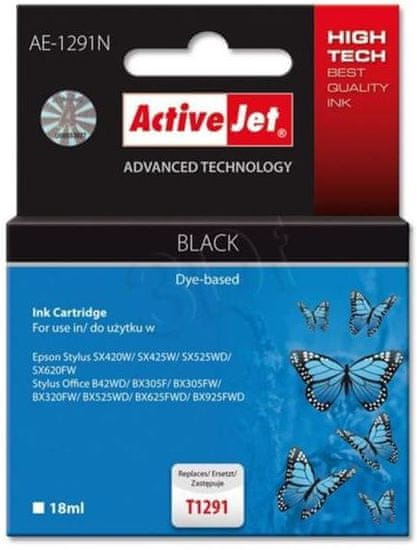 ActiveJet kompatibilna kartuša za Epson T1291, črna